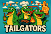 make unique alligator chief logo for your food brand
