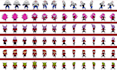 create custom 2d pixel art character assets and animation sprite sheets