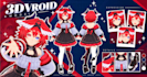 create 3d character for 3d vtuber, vrchat, rigging, 3d model, anime and 3d vroid