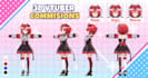 create 3d character for 3d vtuber, vrchat, rigging, 3d model, anime and 3d vroid