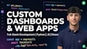 build custom web dashboards using javascript and python