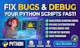 fix bugs and debug your python scripts