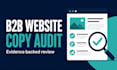 audit and rewrite b2b manufacturing website copy