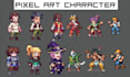 do pixel art sprite sheet pixel art character sprite pixel animation game asset