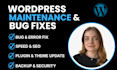 do wordpress maintenance and wordpress support or help