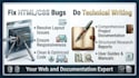 fix HTML CSS bugs and do technical writing