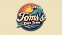 do make new style tom s dive team vintage logo design