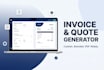 create a professional HTML invoice or quote generator for your business
