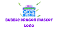 design cute bubble dragon mascot logo for brand