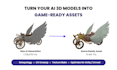 retopologies and make your ai 3d model game ready