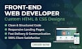 custom front end web development using HTML5 and css3