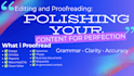 proofread, edit, and polish your english document