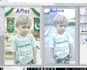 do professional face retouching and change suit