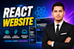 build react website, react, as full stack developer