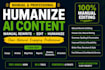 manually rewrite, edit, and humanize ai generated content
