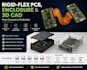 create rigid flex pcb, enclosure, and 3d cad design
