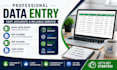 do accurate data entry, excel, copy paste and PDF conversion