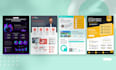 design professional one pager, flyer, or poster