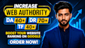 boost moz da 60 DR 70 trust flow 40 using white hat SEO