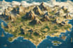 high quality detailed fantasy map