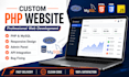 develop a custom PHP mysql website with admin panel