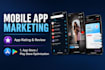 mobile app promo, 100k app installs user acquisition, android app rating review