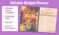 design printable journal notebook and budget planner template