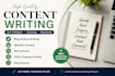blog posts and website content