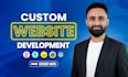 build custom website development as fullstack developer