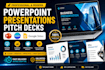 design a modern powerpoint presentation, pitch deck, and google slides
