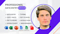 do data entry, copy paste, web research and excel data entry