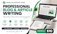write SEO friendly blog posts and articles