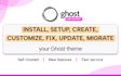 ghost cms blog website ghost newsletter setup ghost membership ghost cms expert