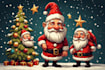 draw christmas cartoon caricature, digital  caricature