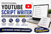write engaging youtube scripts with ai assisted research