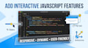 add interactive javascript features to your website