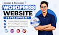 design professional wordpress website, landing page, blog website or nft site