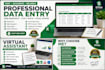 do accurate data entry, web research, copy paste, and excel