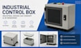 design industrial control box, industrial design cad concept and 3d rendering