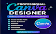 design professional canva graphics