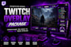 design a professional twitch overlay stream package