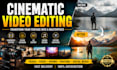 professionally edit cinematic videos