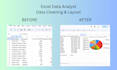 be your excel data analyst for data cleaning and tracking