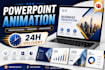 design animated powerpoint presentations and pitch decks