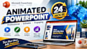 create an animated powerpoint presentation and pitch deck