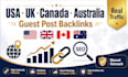 publish premium guest post, USA, UK, canada, guest posting