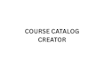 do course catalog with syllabus