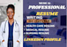 write an executive resume, CV, and linkedin profile
