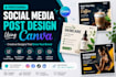 design professional social media posts using canva