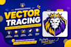 do image to vector art, vectorize image, convert to vector logo tracing